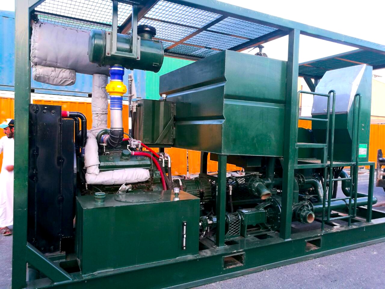 Ashdrey's green industrial pumping equipment